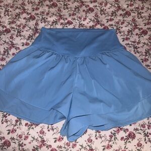 Yogalicious Light Blue High-Waisted Skorts
